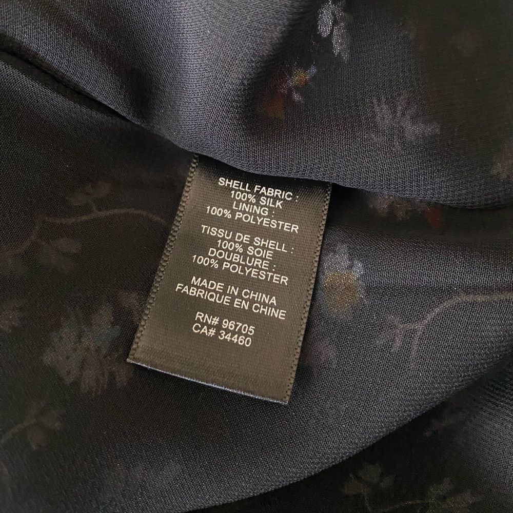 Rebecca Taylor Silk Vine Dress Size 8 Sinched Dainty Floral Spring - Picture 6 of 8